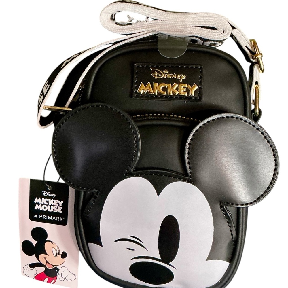 Disney Mickey Mouse Black and White Crossbody Bag